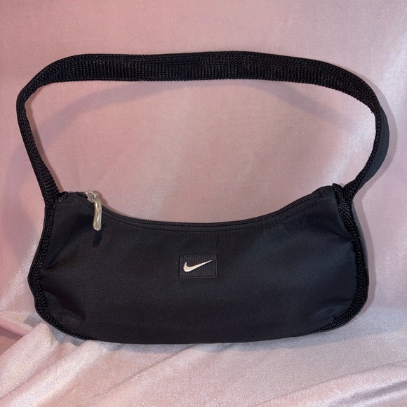 Nike Handbags - Authentic Vintage Nike Nylon Black Baguette Bag